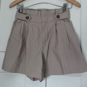 Banana Republic High Waist Tan Shorts Organic Cotton